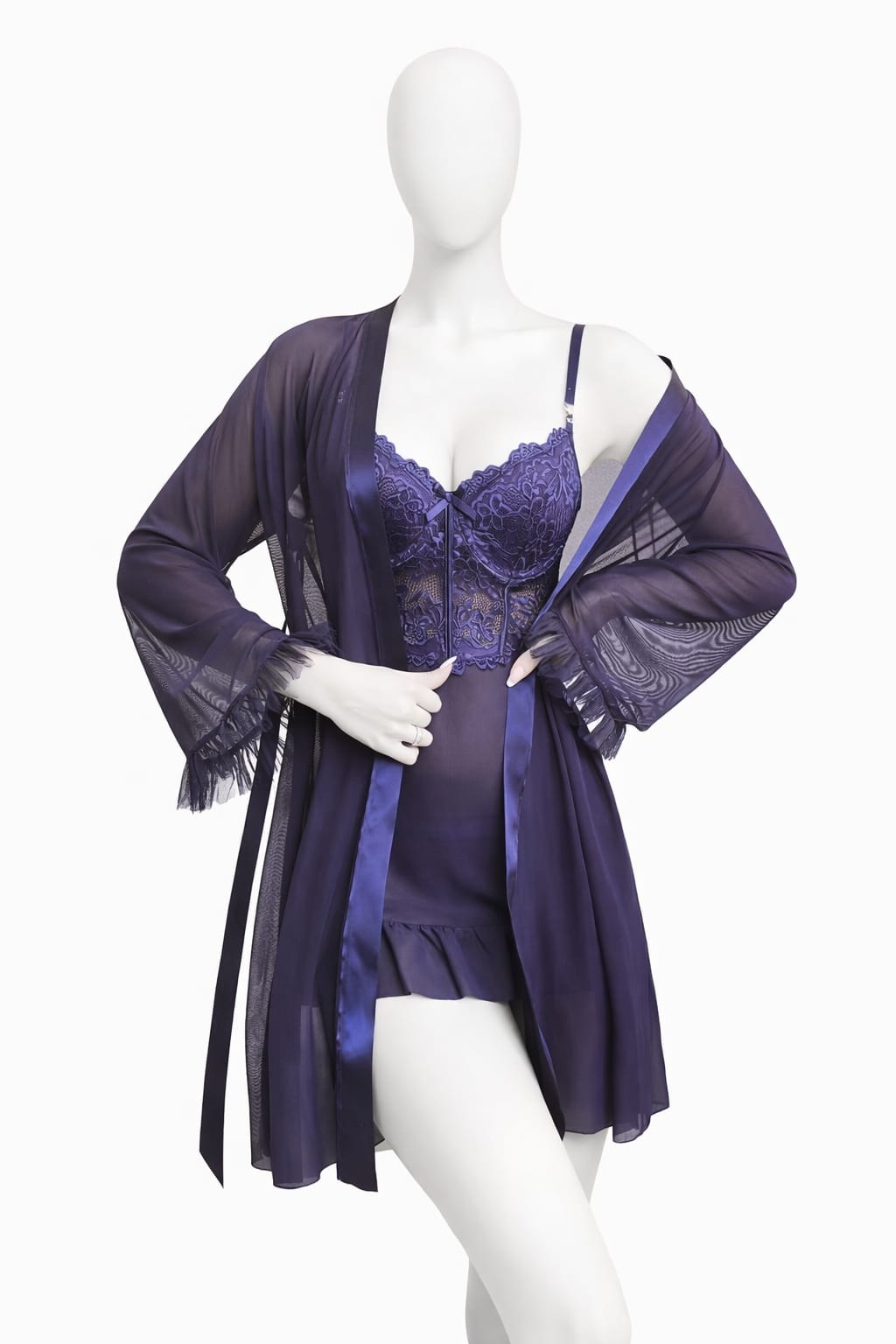 Luxury Lace 3-Piece Nightwear